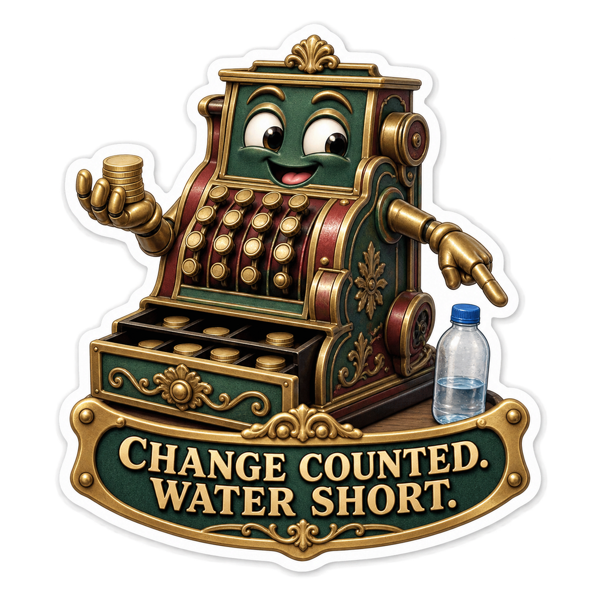 Change Counted Vinyl Sticker Decal