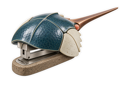 Horseshoe Crab Stapler Vinyl Sticker Decal