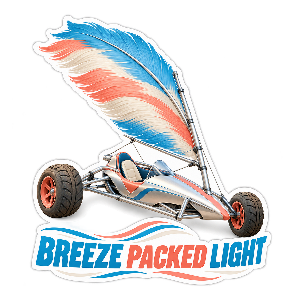 Breeze Packed Light Vinyl Sticker Decal
