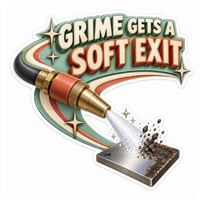 Soda Blasting Nozzle Vinyl Sticker Decal