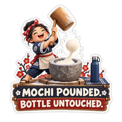 Mochi Pounded Vinyl Sticker Decal