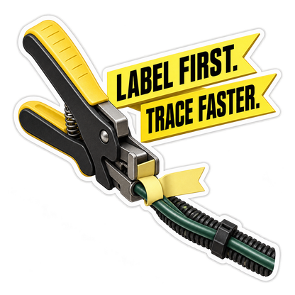 Wire Label Flag Applicator Vinyl Sticker Decal