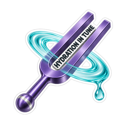 Hydration In Tune Vinyl Sticker Decal