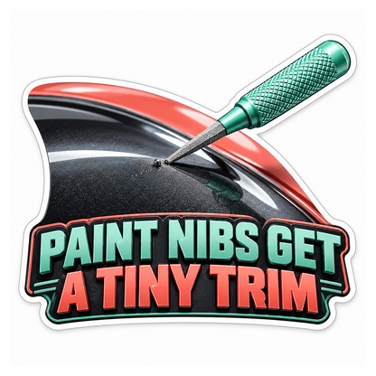 Paint Touch Up Nib File Vinyl Sticker Decal