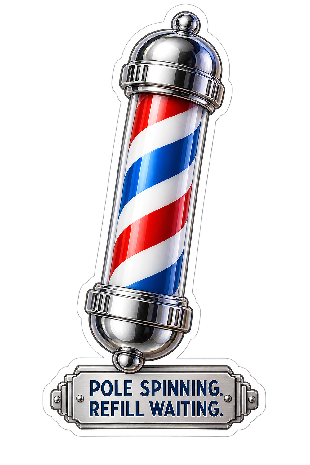 Pole Spinning Vinyl Sticker Decal