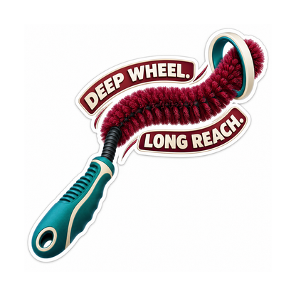 Wheel Barrel Flex Brush Vinyl Sticker Decal