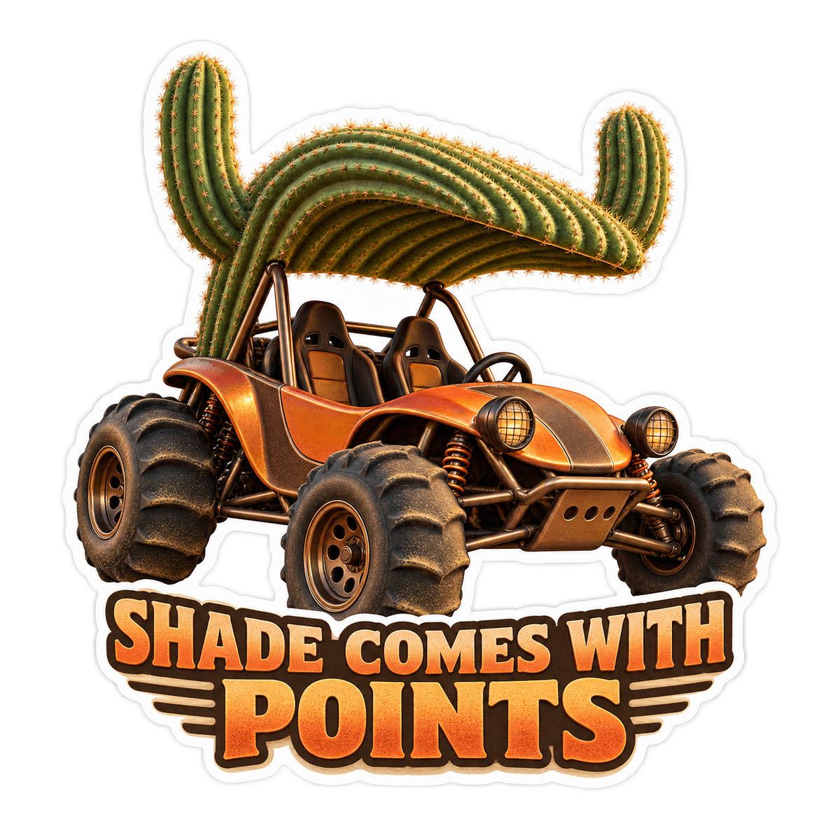 Shade Comes With Points Vinyl Sticker Decal