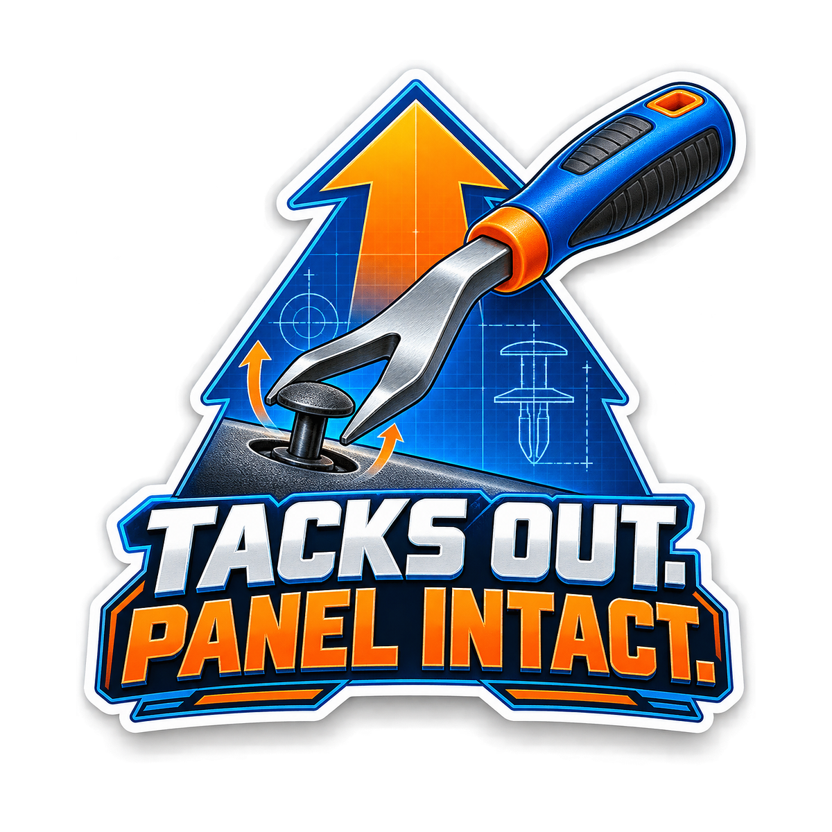 Trim Tack Lifter Vinyl Sticker Decal
