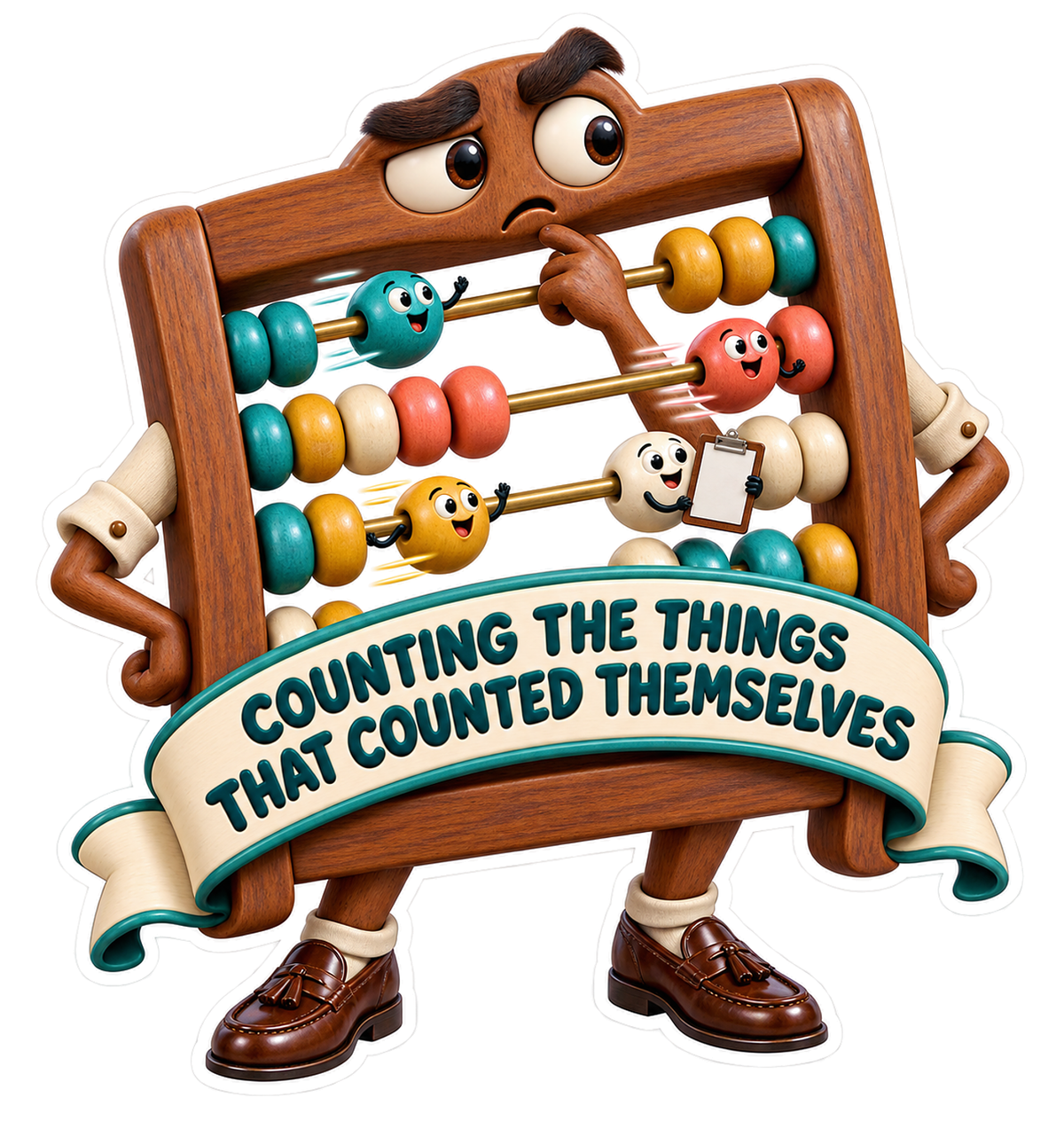 Counted Themselves Abacus Vinyl Sticker Decal