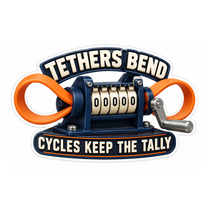 Fuel Cap Tether Bend Cycle Counter Vinyl Sticker Decal