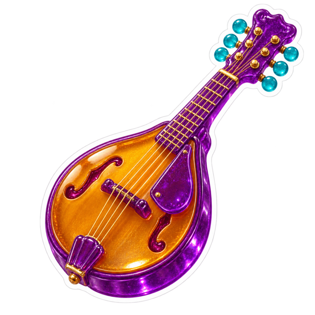 Gimme Gummy Grape Mandolin Vinyl Sticker Decal