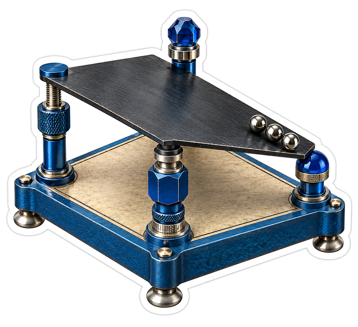 Cerulean Pressure Plate Flatness Hover Table Vinyl Sticker Decal