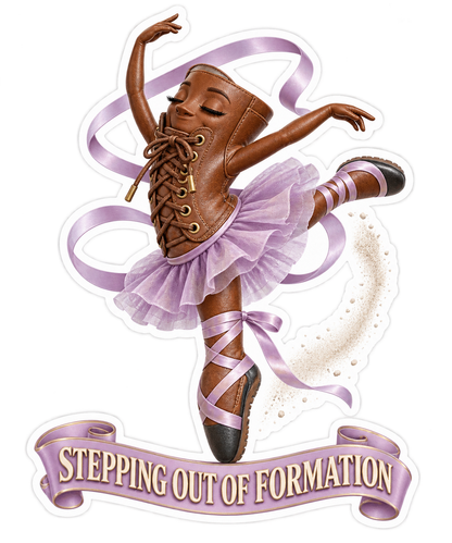 Stepping Out of Formation Pinecone Dancer Vinyl Sticker Decal