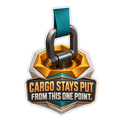 Cargo Tether Anchor One Point Vinyl Sticker Decal