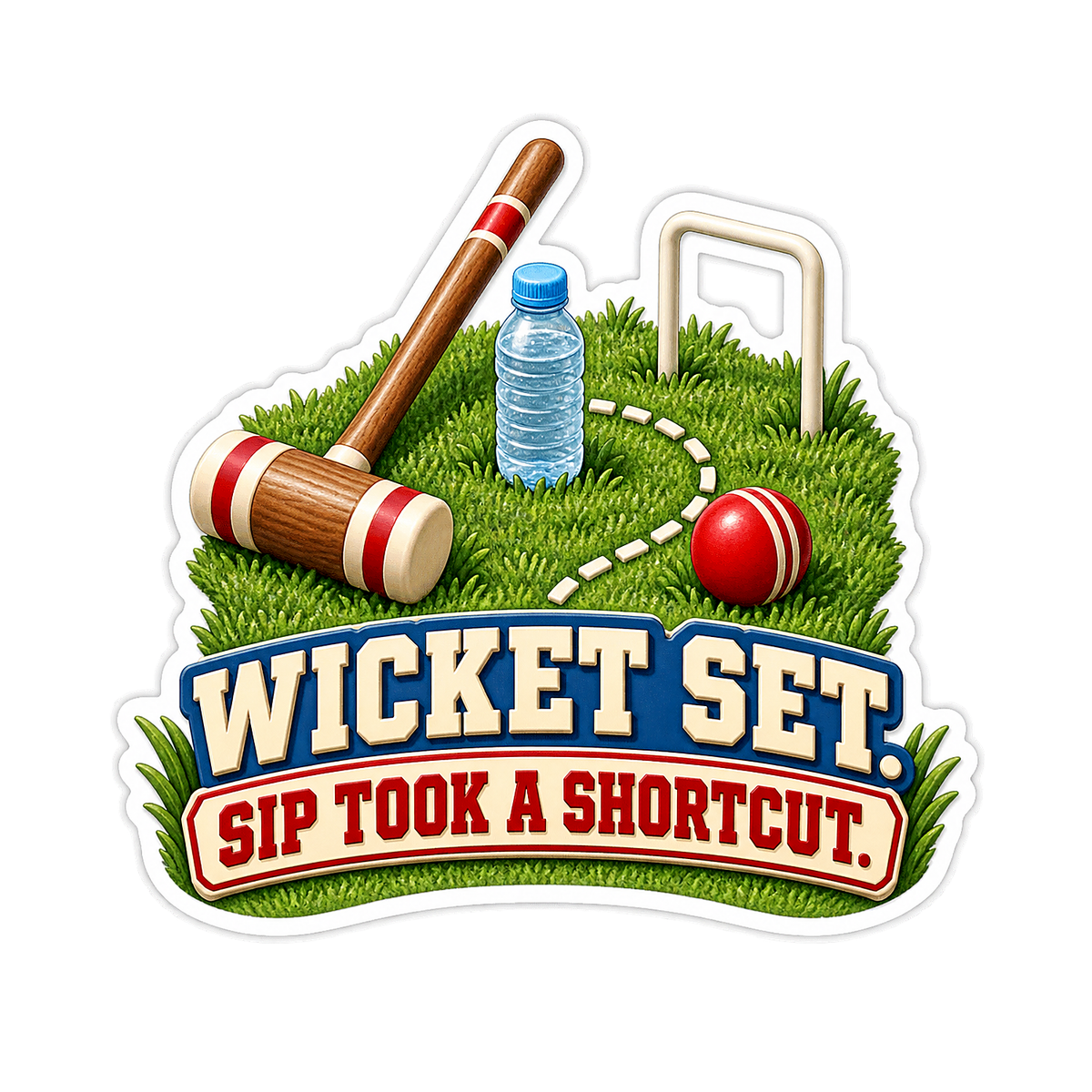Wicket Set Vinyl Sticker Decal