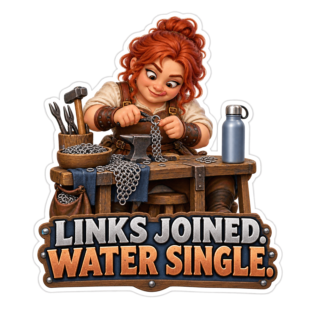 Links Joined Vinyl Sticker Decal