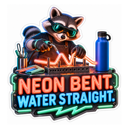 Neon Bent Vinyl Sticker Decal