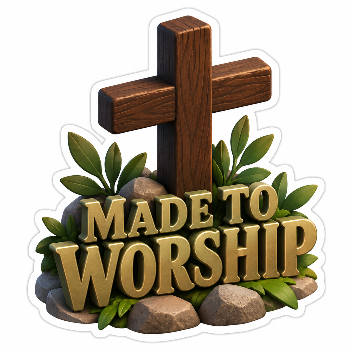 Made To Worship Vinyl Sticker Decal