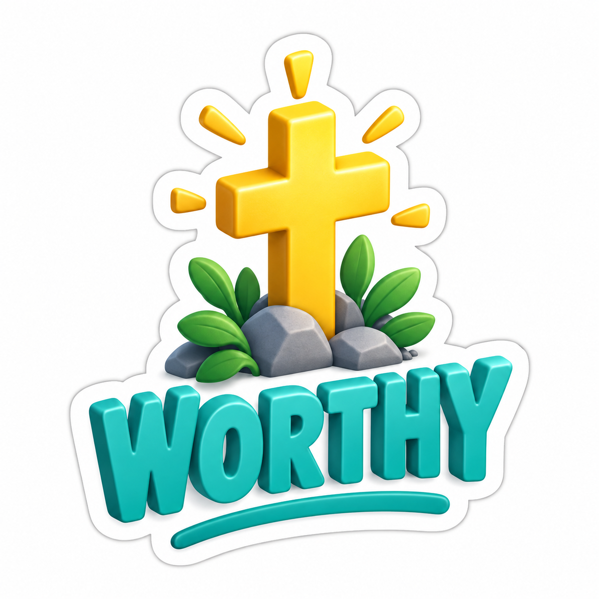 Worthy Vinyl Sticker Decal