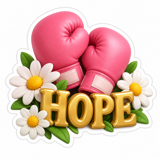 Hope Pink Gold Vinyl Sticker Decal