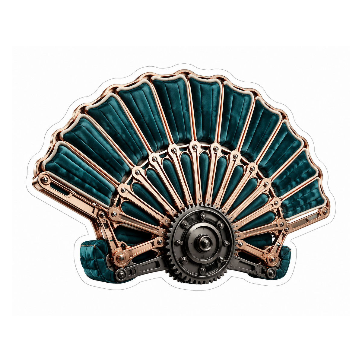 Seat Recliner Gear Folding Fan Vinyl Sticker Decal