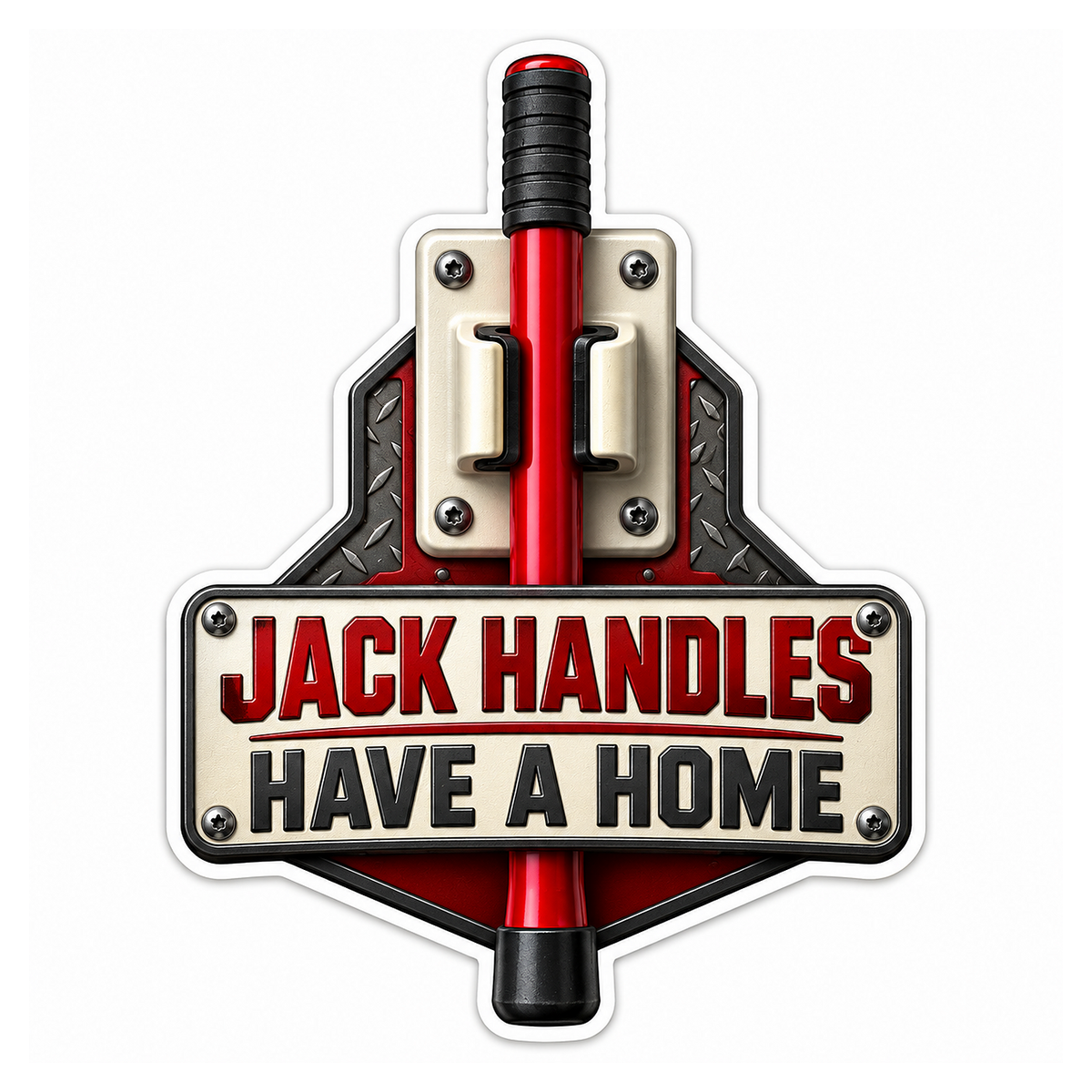 Jack Handle Wall Keeper Vinyl Sticker Decal