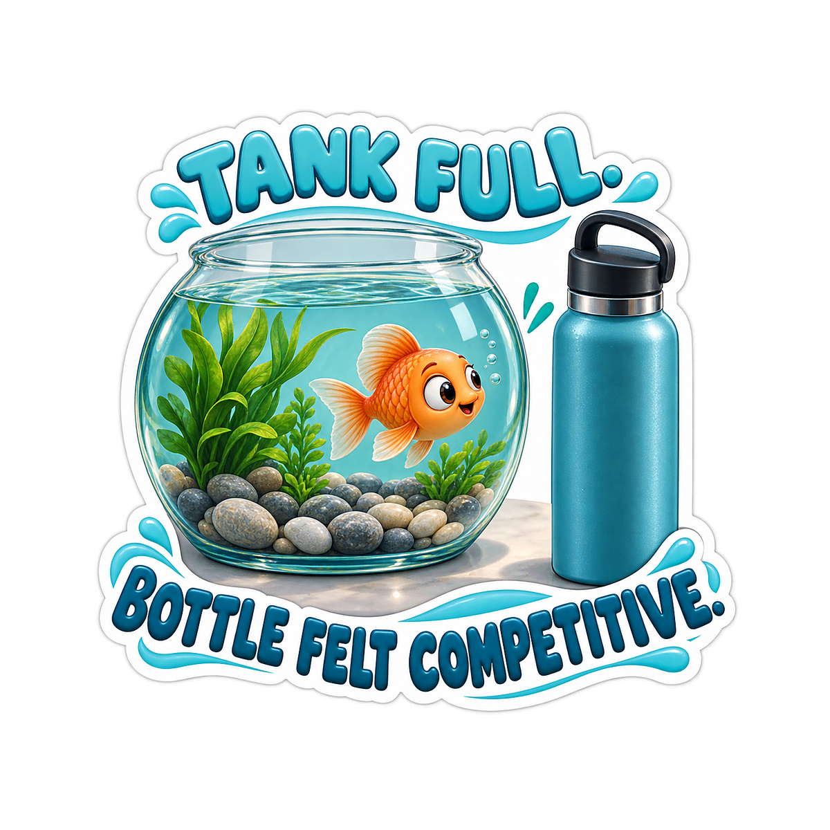 Tank Full Vinyl Sticker Decal