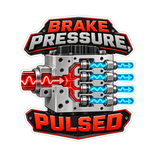 Abs Modulator Pressure Pulsed Vinyl Sticker Decal