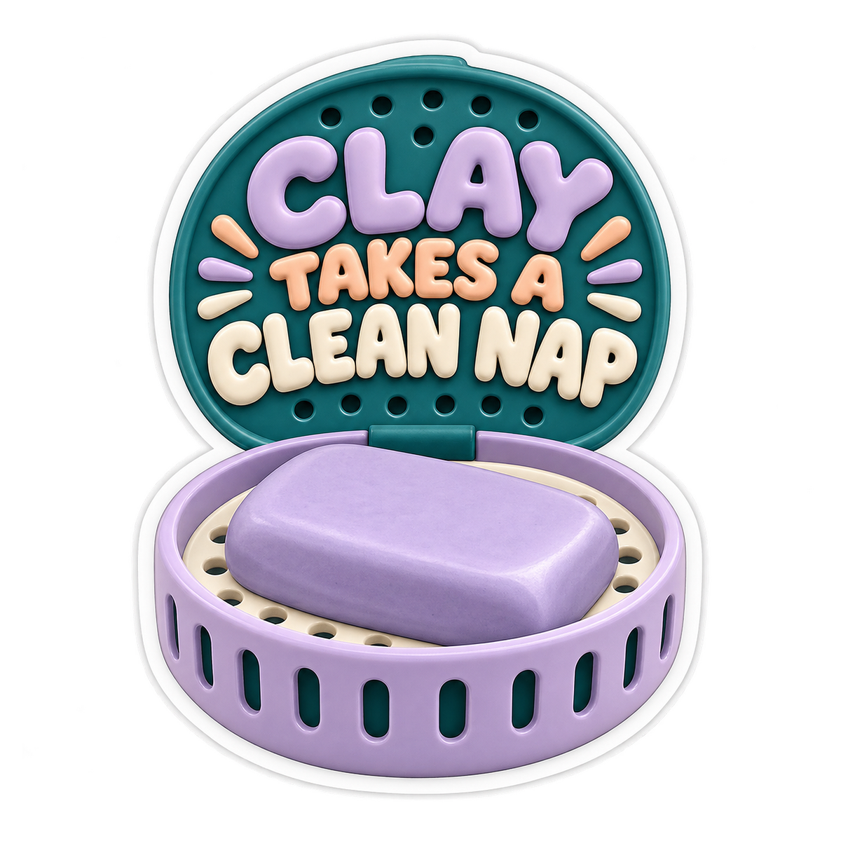 Detailing Clay Bar Storage Puck Vinyl Sticker Decal