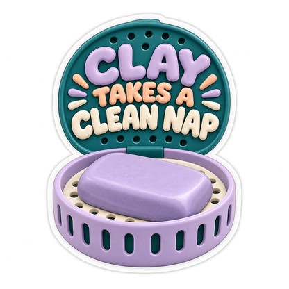 Detailing Clay Bar Storage Puck Vinyl Sticker Decal