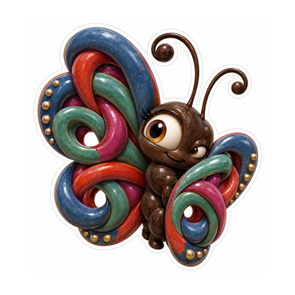 Mathematical Torus Knot Peek Vinyl Sticker Decal