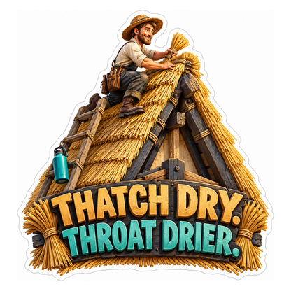Thatch Dry Vinyl Sticker Decal