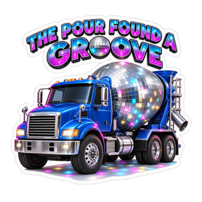 The Pour Found A Groove Vinyl Sticker Decal