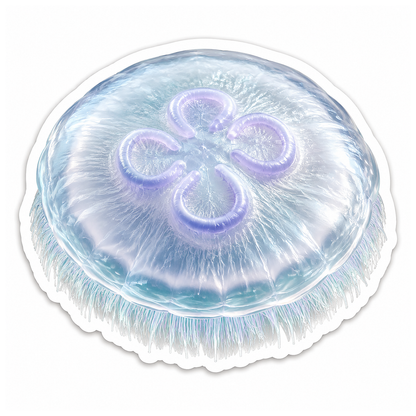 Jellyfish Species Moon Jellyfish Vinyl Sticker Decal