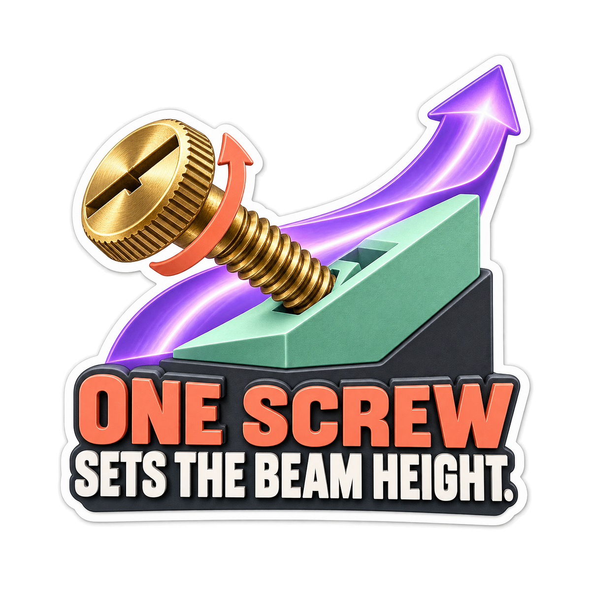 Headlamp Leveling Screw Vinyl Sticker Decal