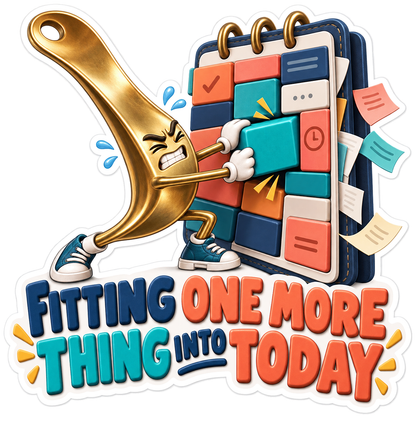 Fitting One More Thing Shoehorn Vinyl Sticker Decal