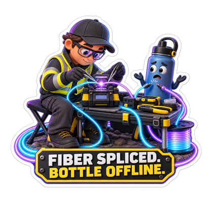 Fiber Spliced Vinyl Sticker Decal