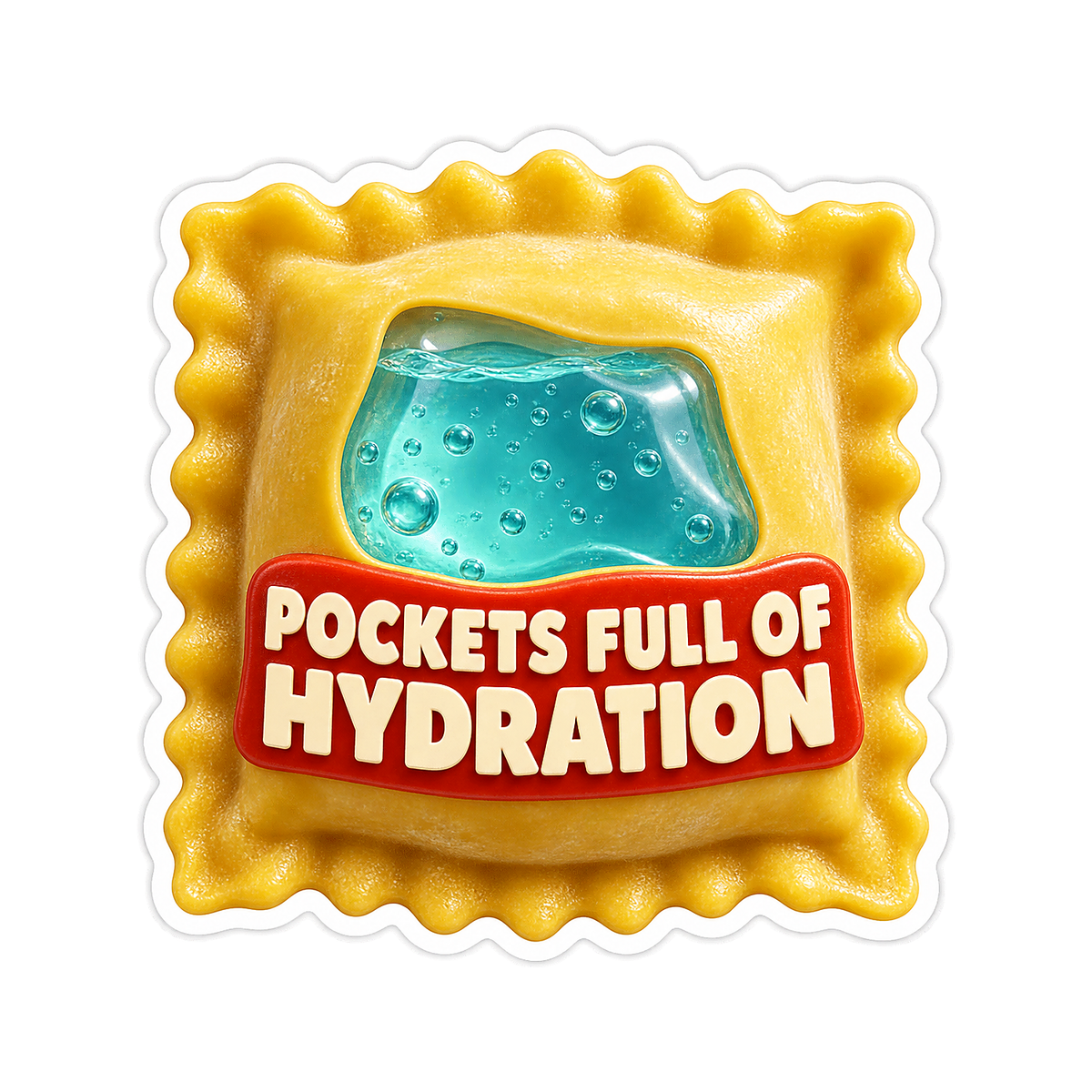 Pockets Full Hydration Vinyl Sticker Decal