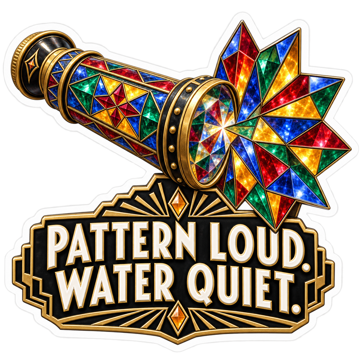 Pattern Loud Vinyl Sticker Decal