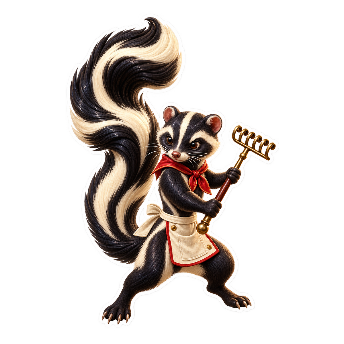 Galalith Zorilla Buche Chocolate Curl Rake Vinyl Sticker Decal