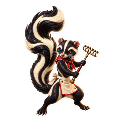 Galalith Zorilla Buche Chocolate Curl Rake Vinyl Sticker Decal
