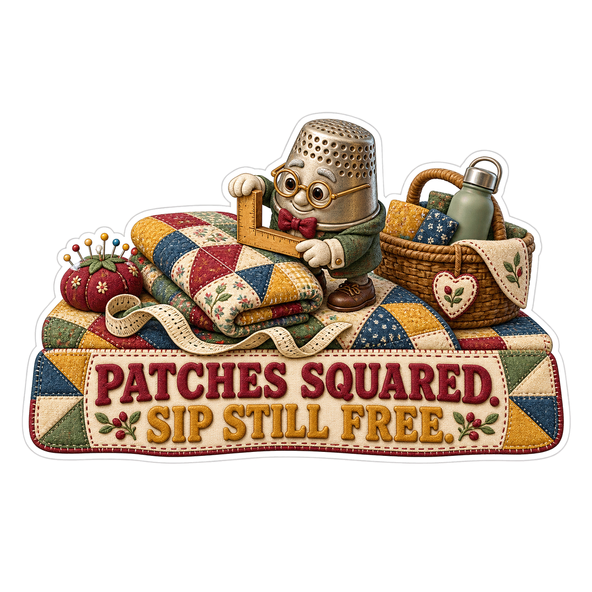 Patches Squared Vinyl Sticker Decal
