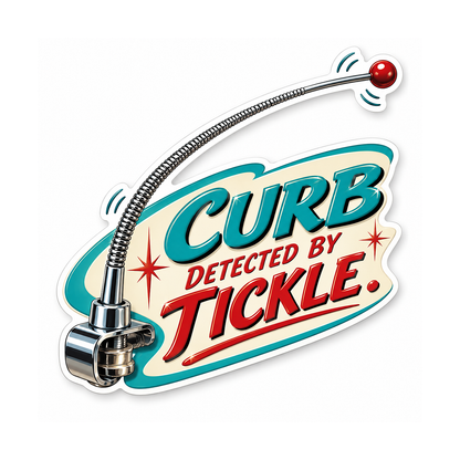 Curb Feeler Spring Vinyl Sticker Decal