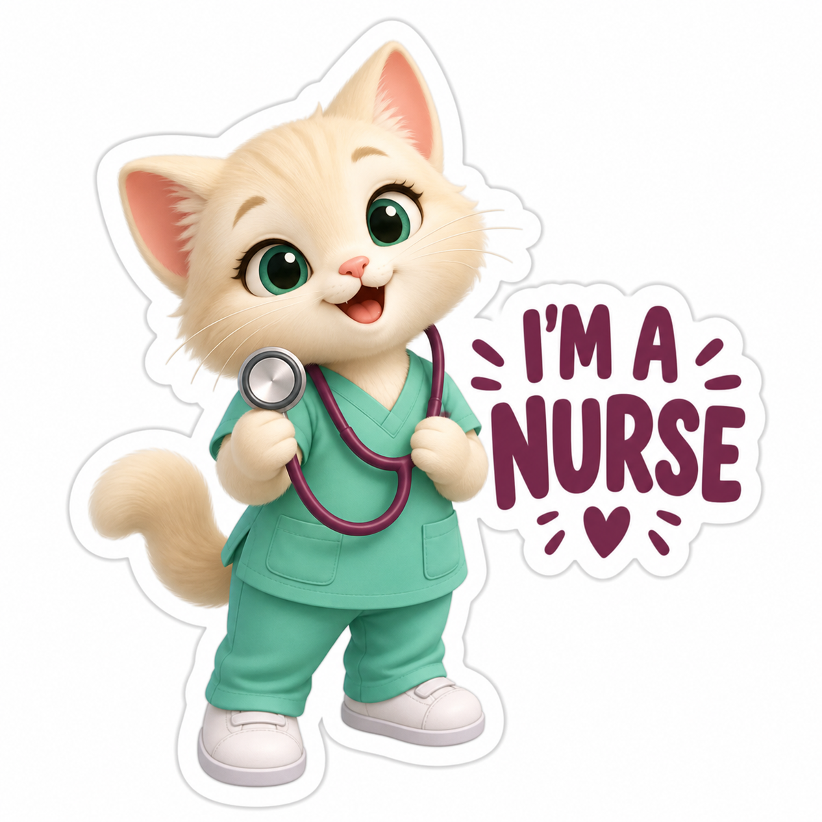 I'M A Nurse Vinyl Sticker Decal