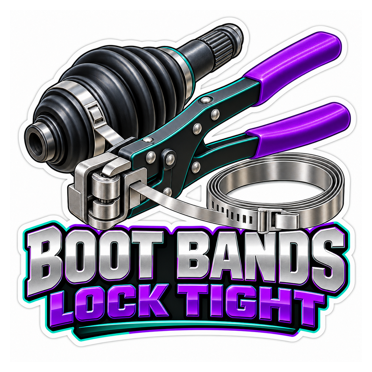 Cv Boot Clamp Banding Tool Vinyl Sticker Decal