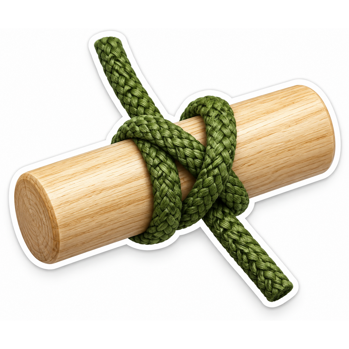 Outdoor Rope Knots Clove Hitch Vinyl Sticker Decal