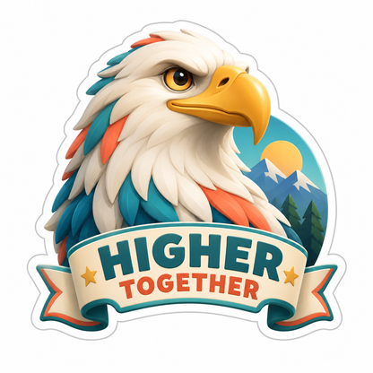 Proud Eagle Head Vinyl Sticker Decal