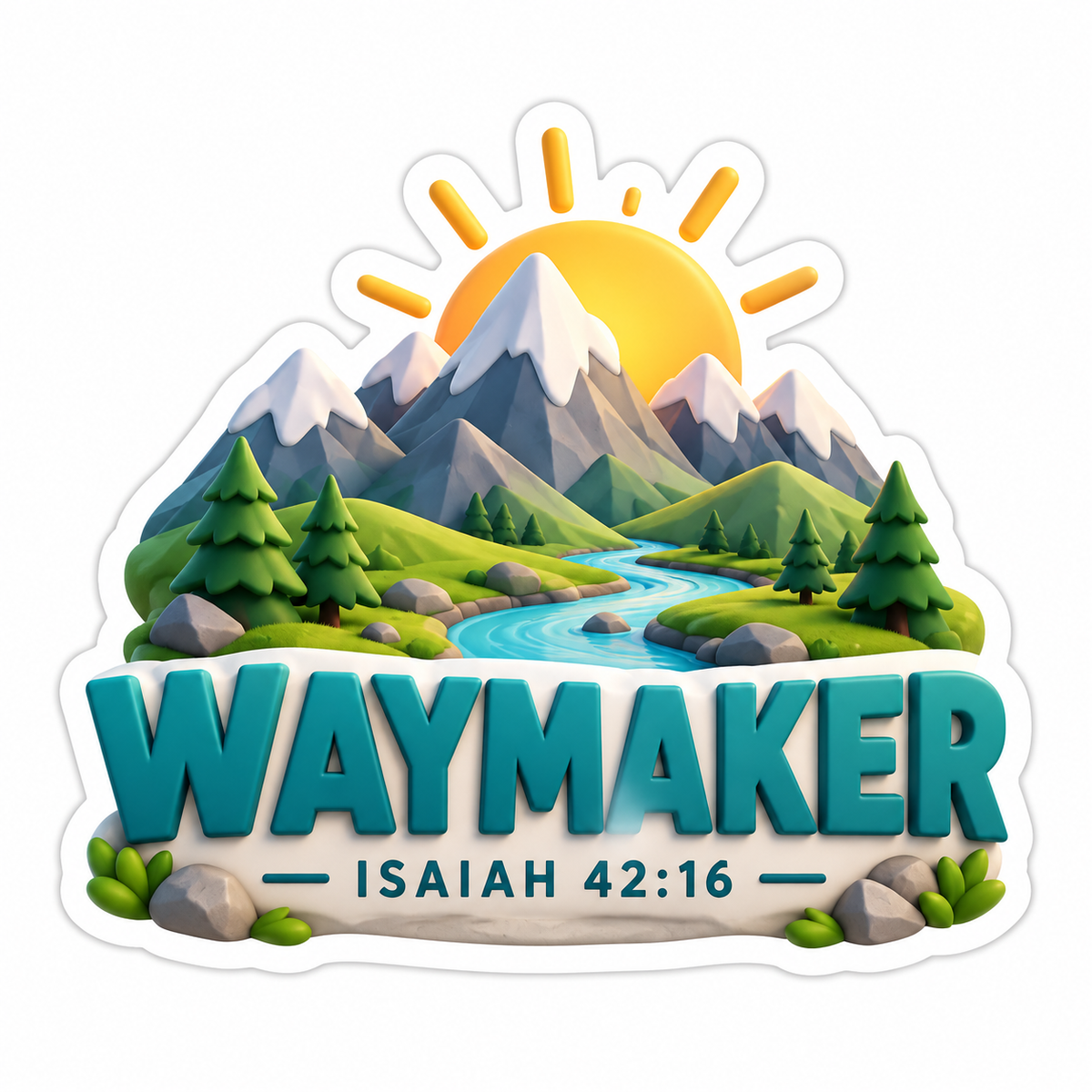 Waymaker Isaiah 42:16 Vinyl Sticker Decal