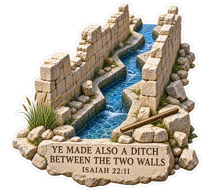 Bible Ditch Two Walls Isaiah 22 11 Vinyl Sticker Decal