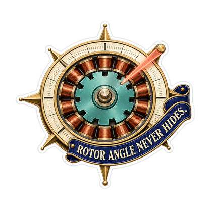 Motor Resolver Rotor Angle Vinyl Sticker Decal
